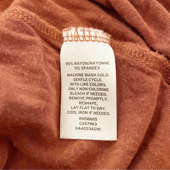 Halogen by Nordstrom Rust Orange T-shirt Size Small - Picture 5 of 7